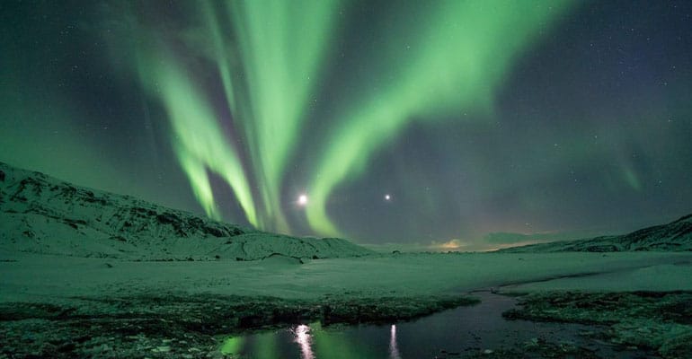 cuando ver auroras boreales en islandia
