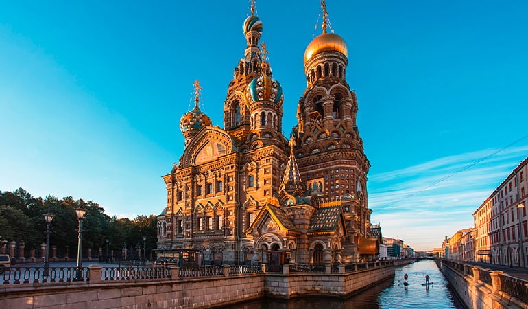 Iglesia de Cristo Salvador de la Sangre Derramada, uno de los lugares que ver en San Petersburgo