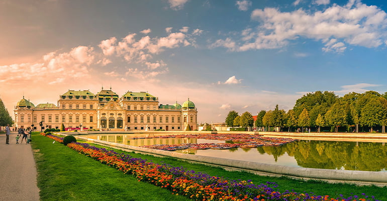 Palacio belvedere en Viena