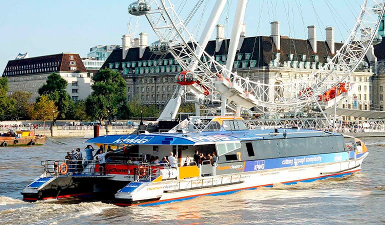 moverse por Londres en river bus
