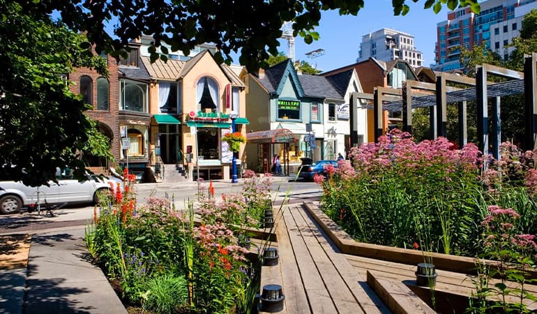 Yorkville, uno de los barrios donde alojarse en Toronto