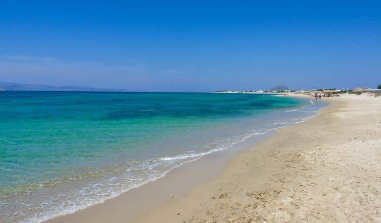 Plaka, una de las playas de Naxos