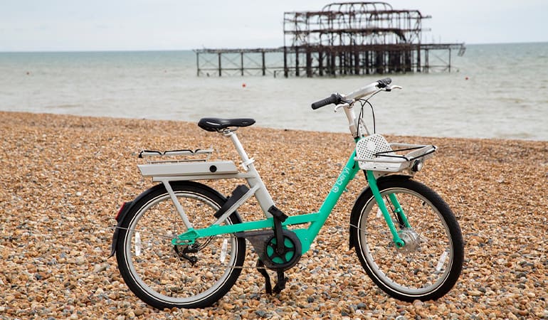 moverse por Brighton en bicicleta