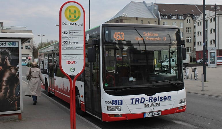 moverse por Dortmund en autobús