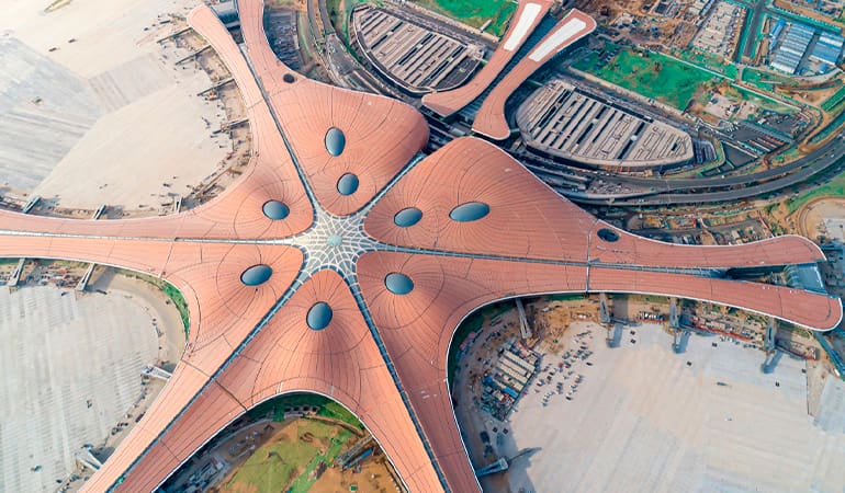 Aeropuerto Internacional de Pekín-Daxing (PKX), uno de los aeropuertos más grandes del mundo