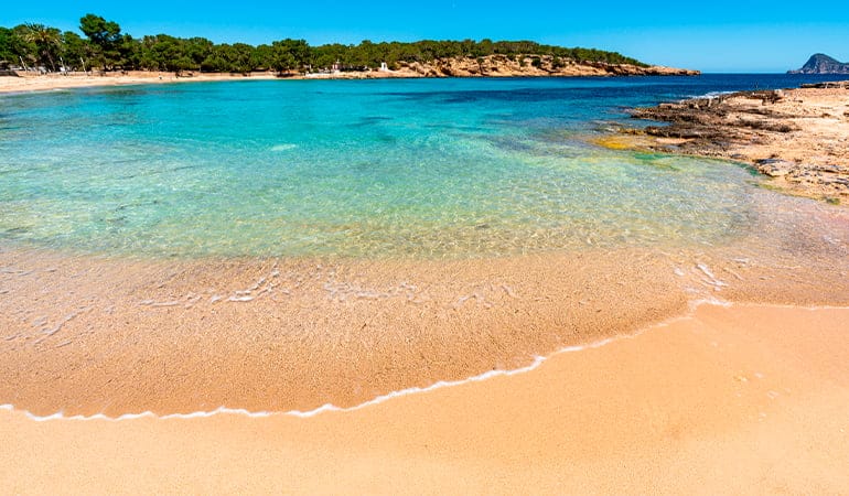 Cala Bassa, una de las playas de Ibiza